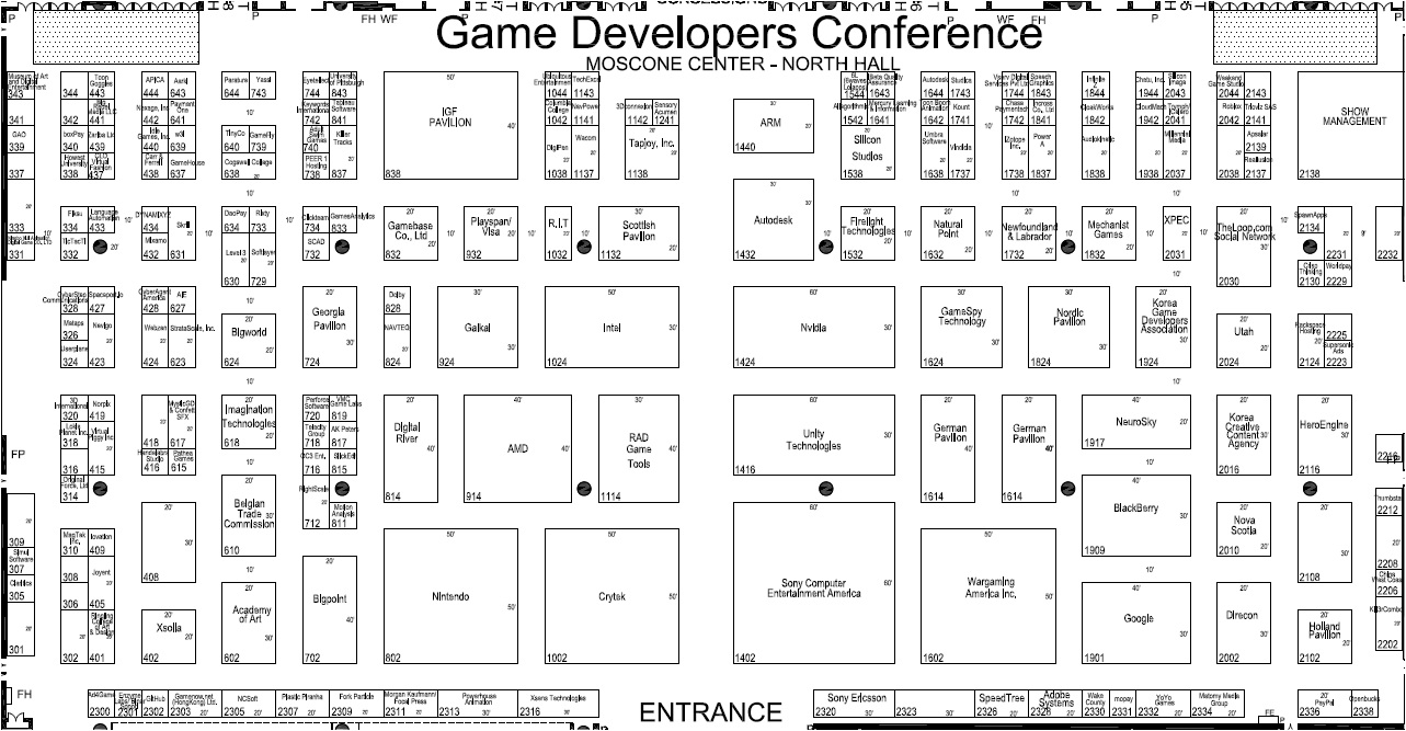 GDC 2012 floor plan