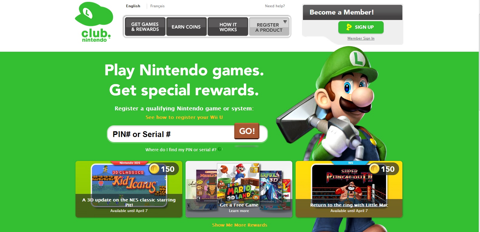 CLUB NINTENDO holding Luigis 72 hour sale - Nintendo Everything