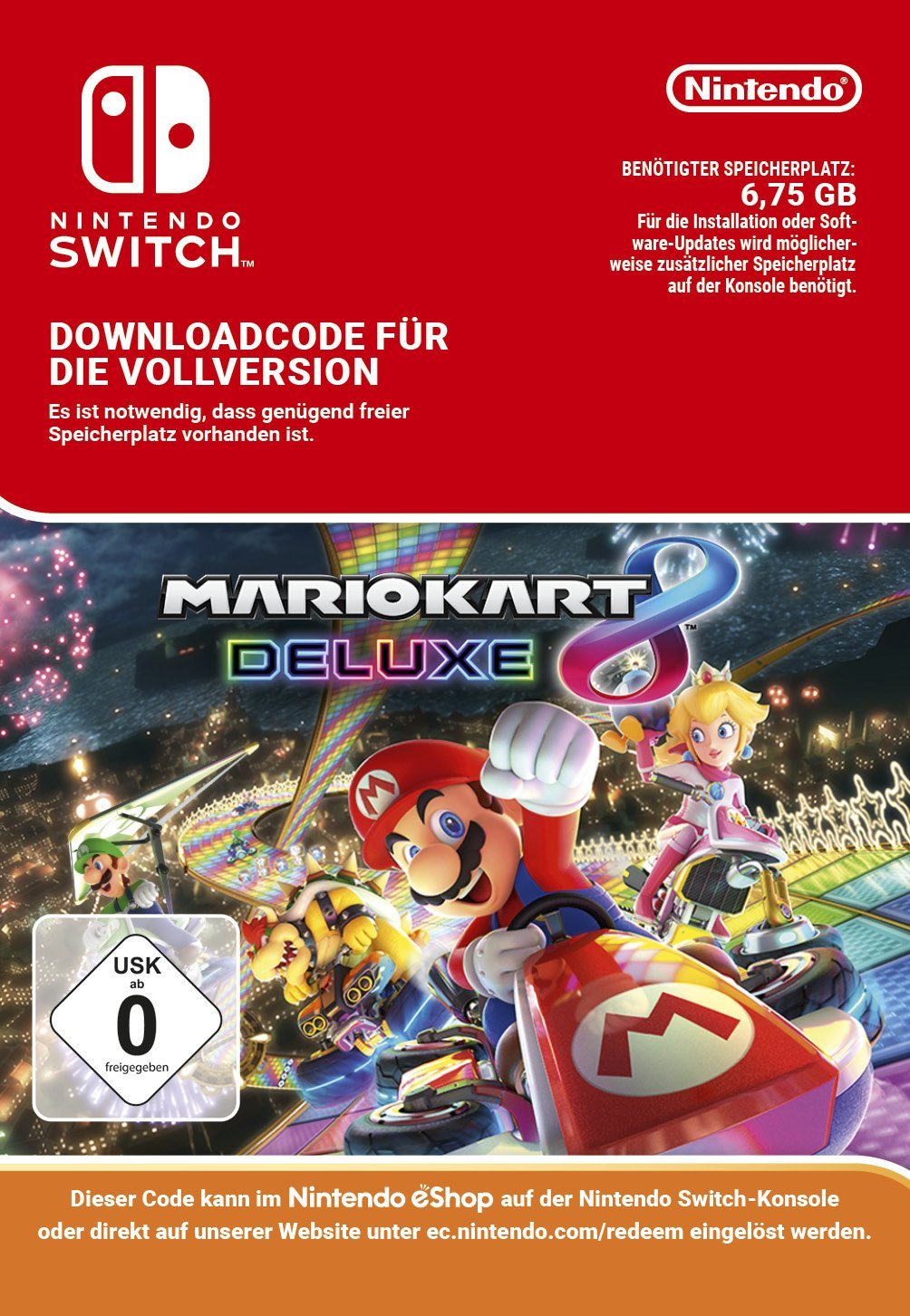 mario kart 8 deluxe download size