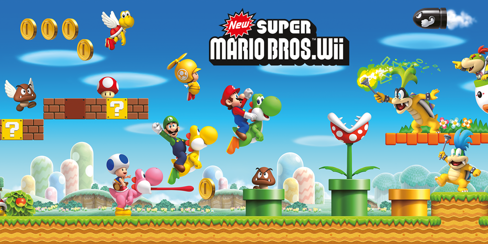 how many worlds are there on super mario bros. wii