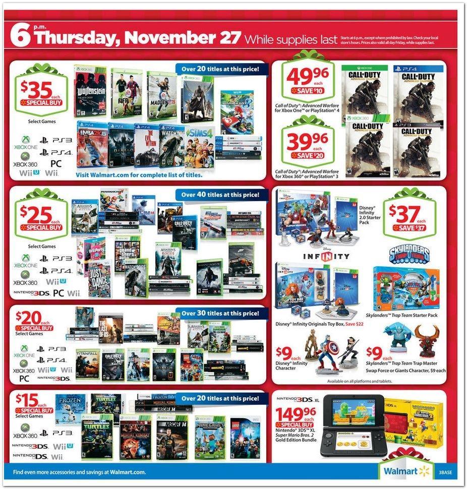 Walmart #39 s Black Friday 2014 gaming deals Nintendo Everything