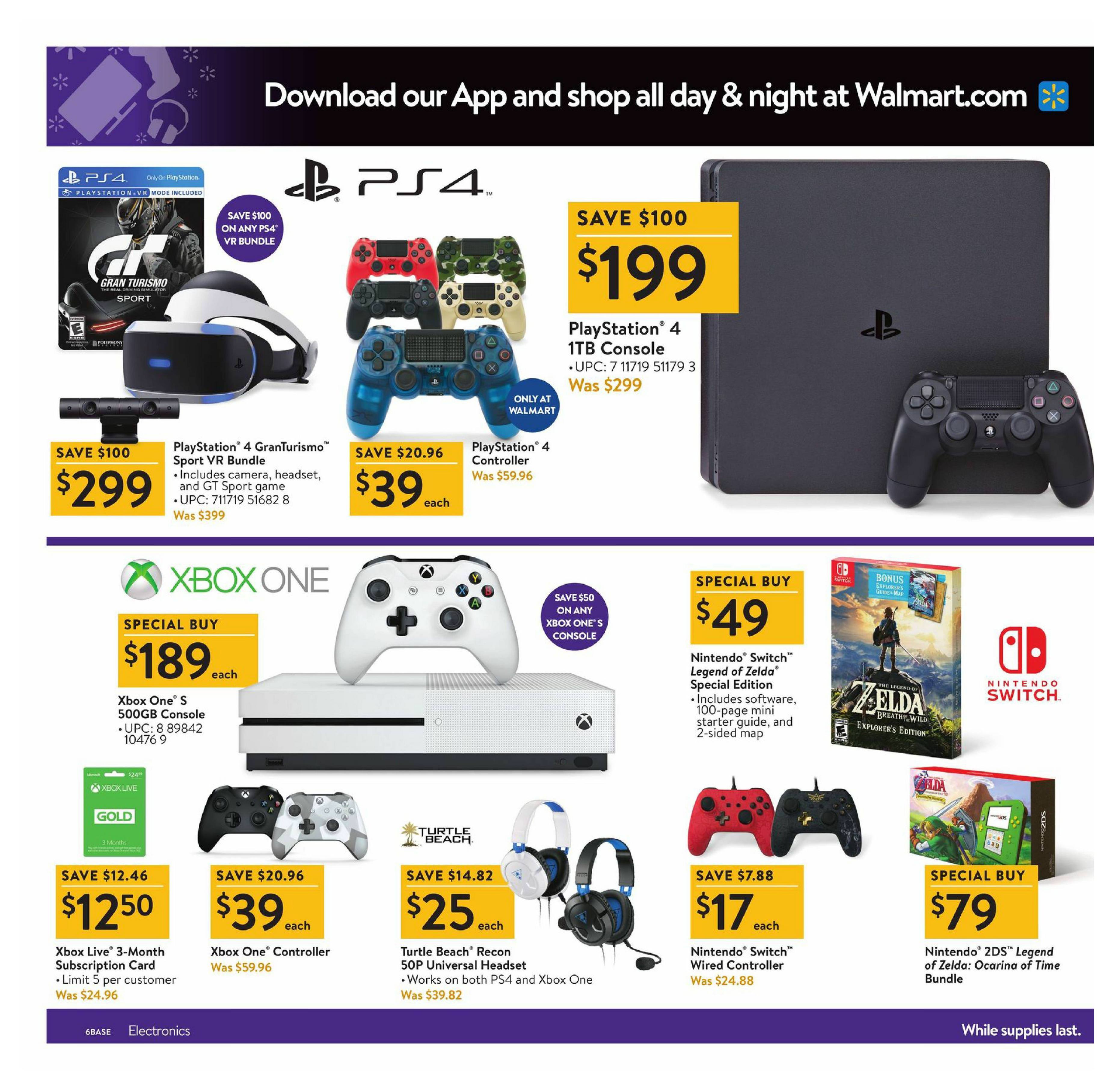 walmart nintendo switch black friday deals