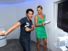 NEW YORK, NY - JUNE 27: (EXCLUSIVE COVERAGE) (L-R) Actors Corbin Bleu and Stacy Keibler play Just Dance 4 at Nintendo Hosts Wii U Experience on June 27, 2012 in New York City.  (Photo by Jamie McCarthy/WireImage)