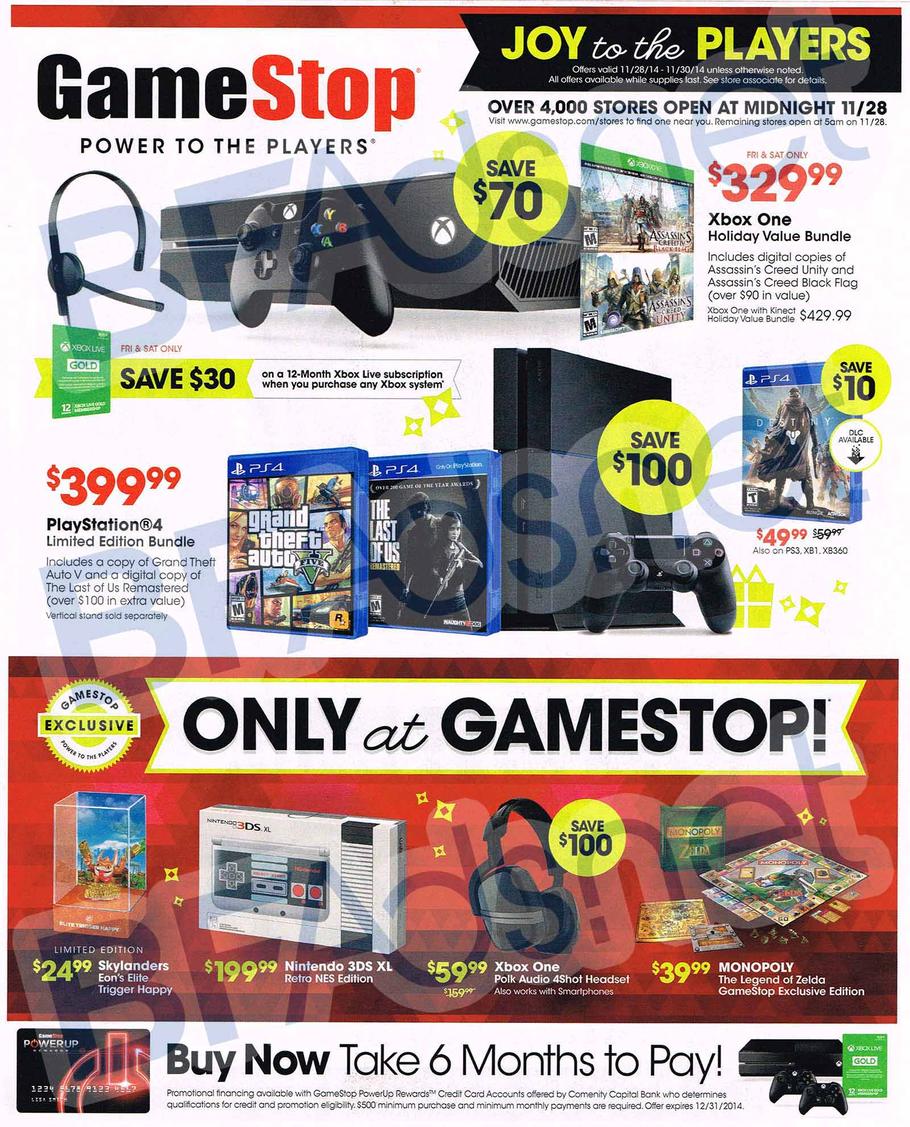GameStop&#39;s Black Friday 2014 deals - Nintendo Everything