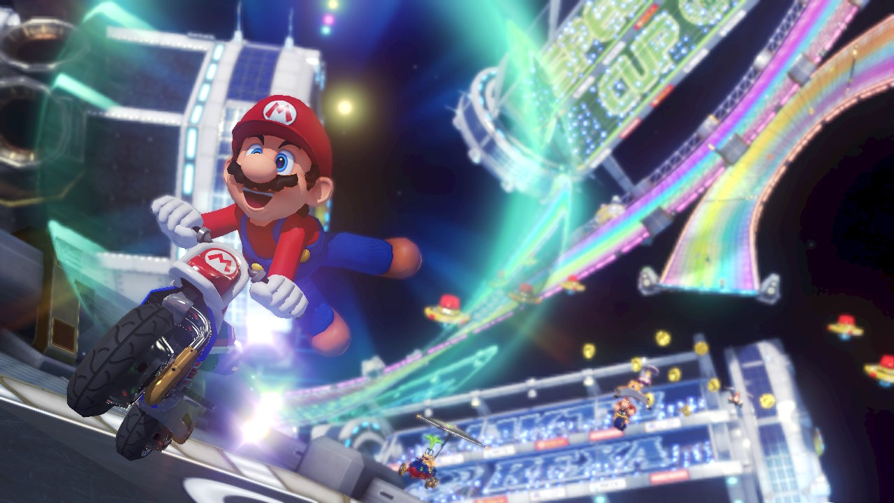 mario kart 8 rainbow road