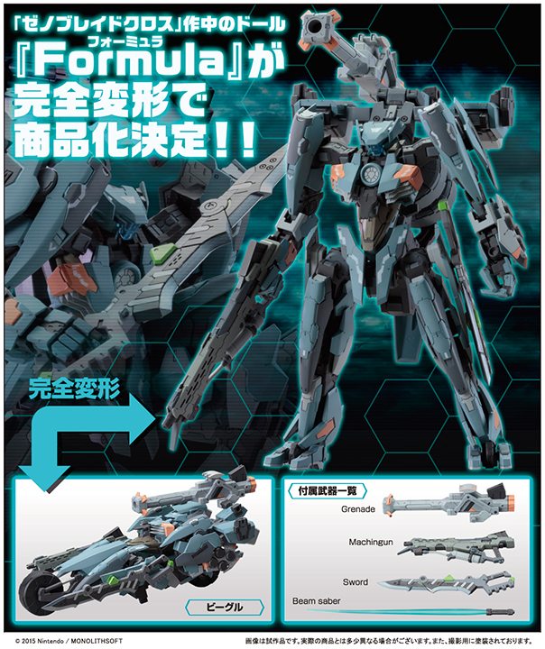 Xenoblade Chronicles X - Formula Skell plastic model release