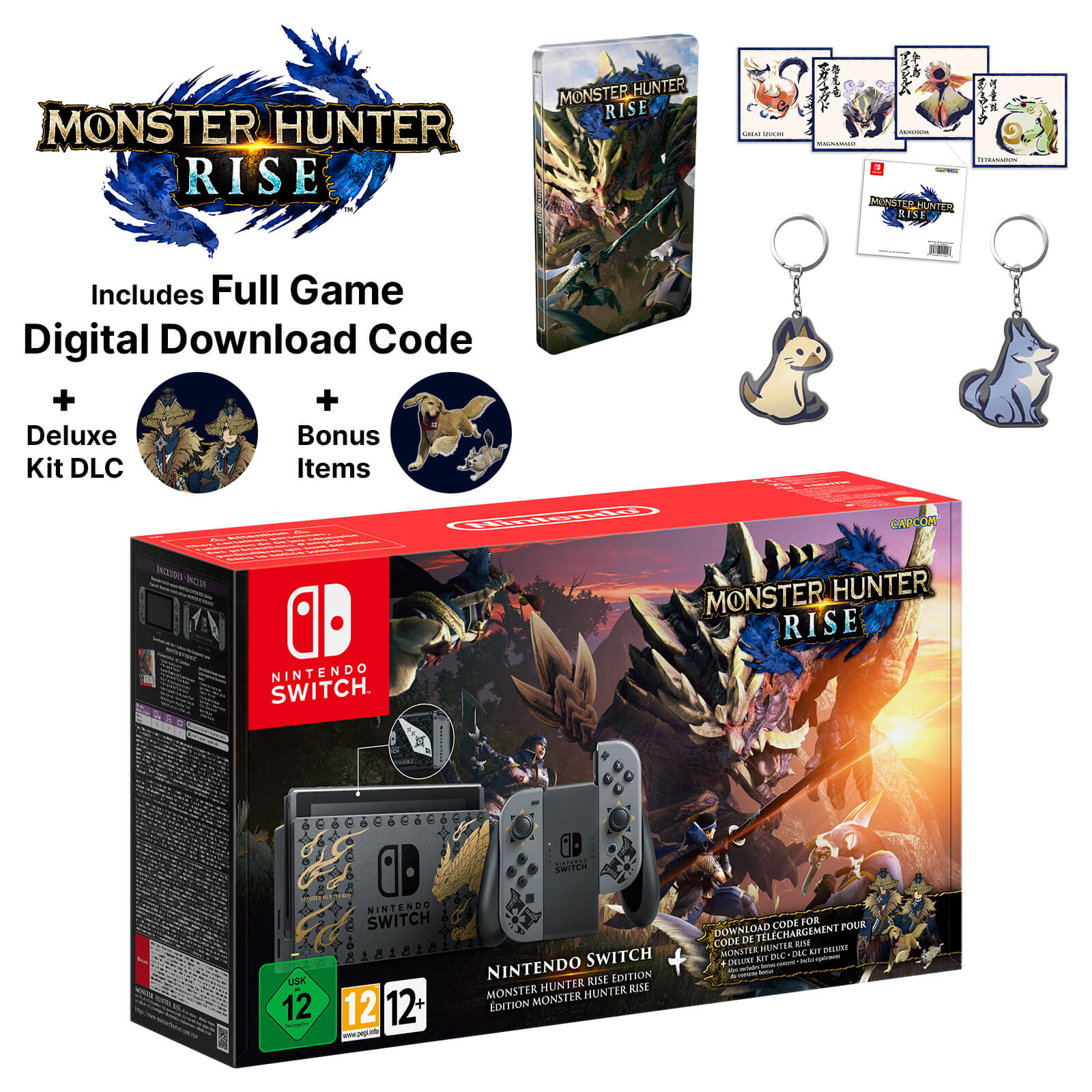 Monster Hunter Rise Switch bundle up 