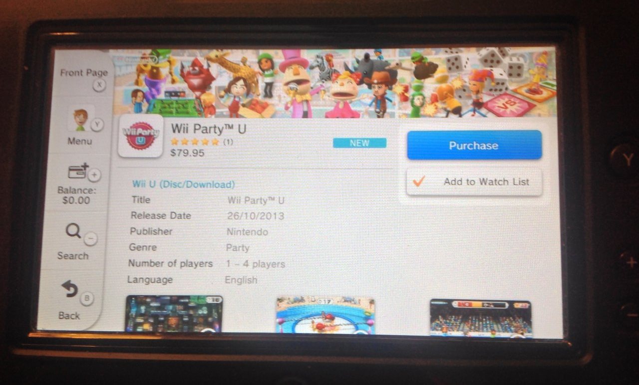 Wii u on sale eshop australia