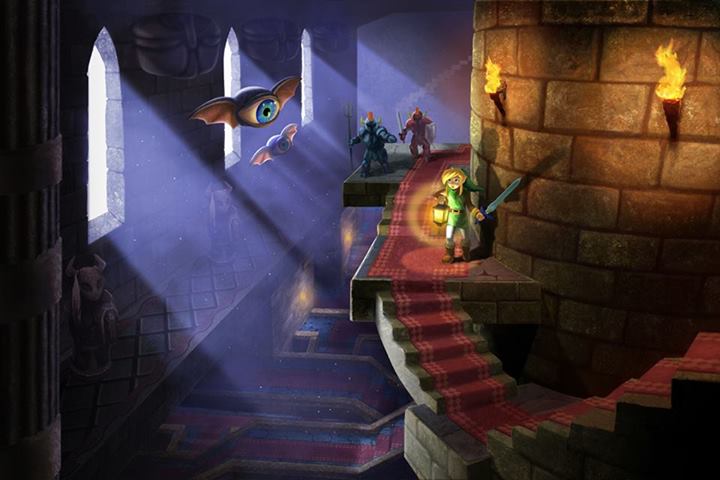 legend of zelda a link between worlds art