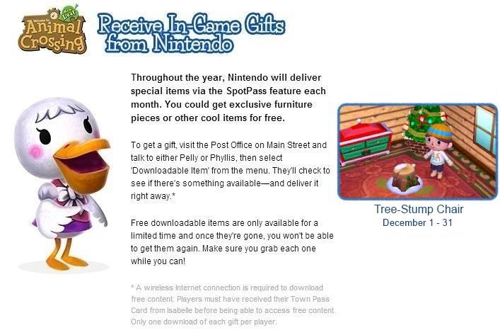 Tree Stump Chair Available For Animal Crossing New Leaf Through Spotpass Nintendo Everything