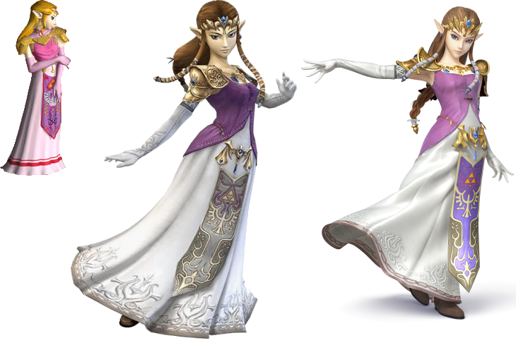 Image A Comparison Of Zelda In The Different Smash Bros Games Nintendo Everything