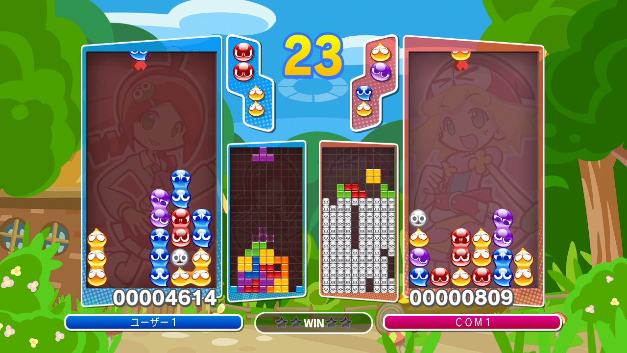 Puyo Puyo Tetris features cross online play, replay saving, Lesson Mode