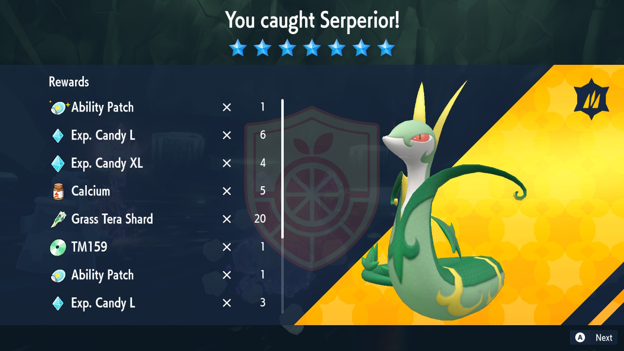 7 Star Serperior guide