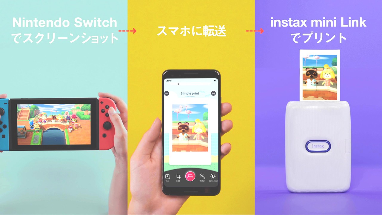 nintendo switch instax mini link