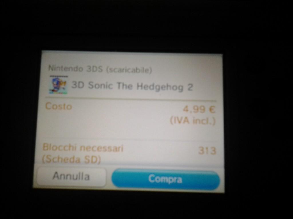 3d sonic the hedgehog 2 3ds