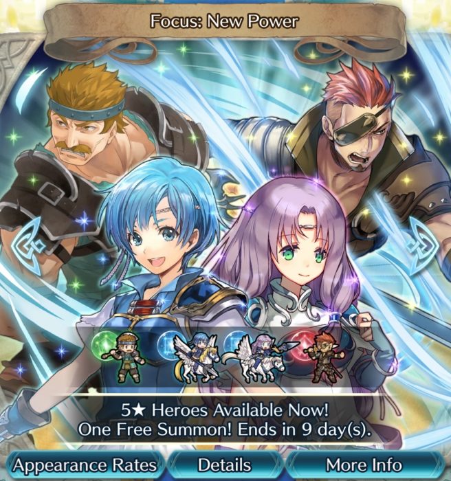 Fire Emblem Heroes: "New Power" Summoning Focus Now Live