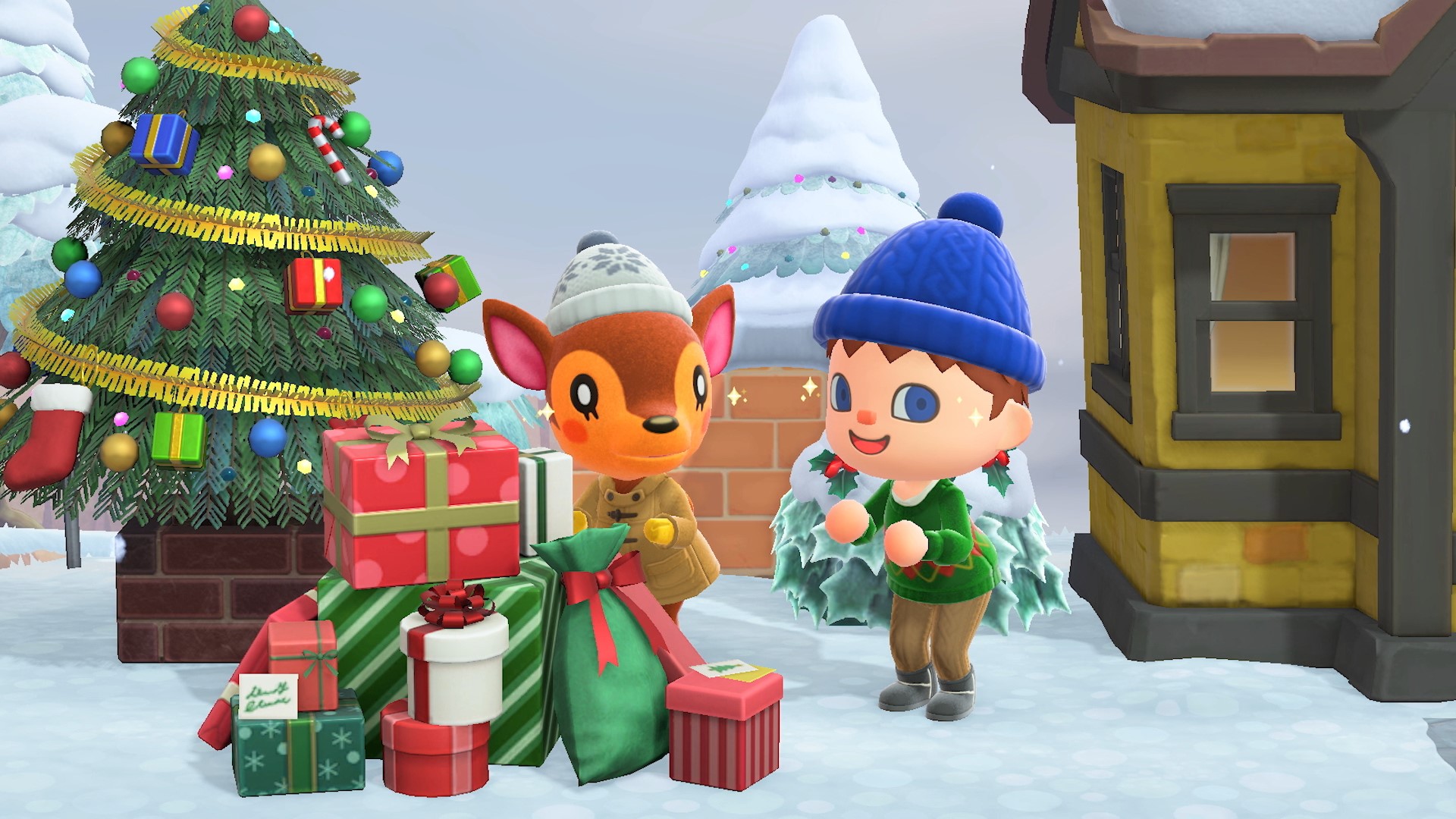 Animal Crossing: New Horizons winter update screenshots