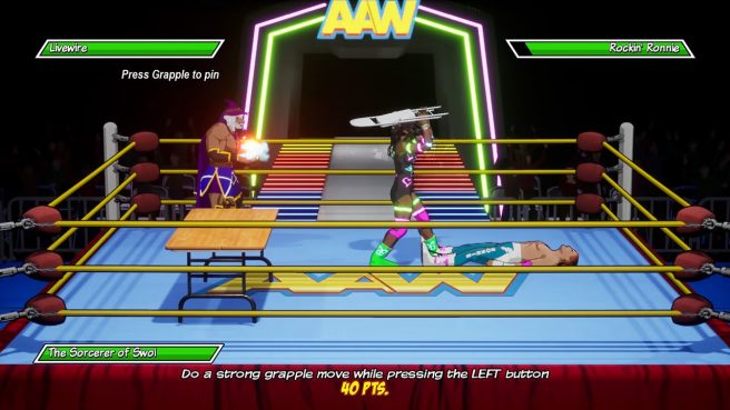 Action Arcade Wrestling gameplay