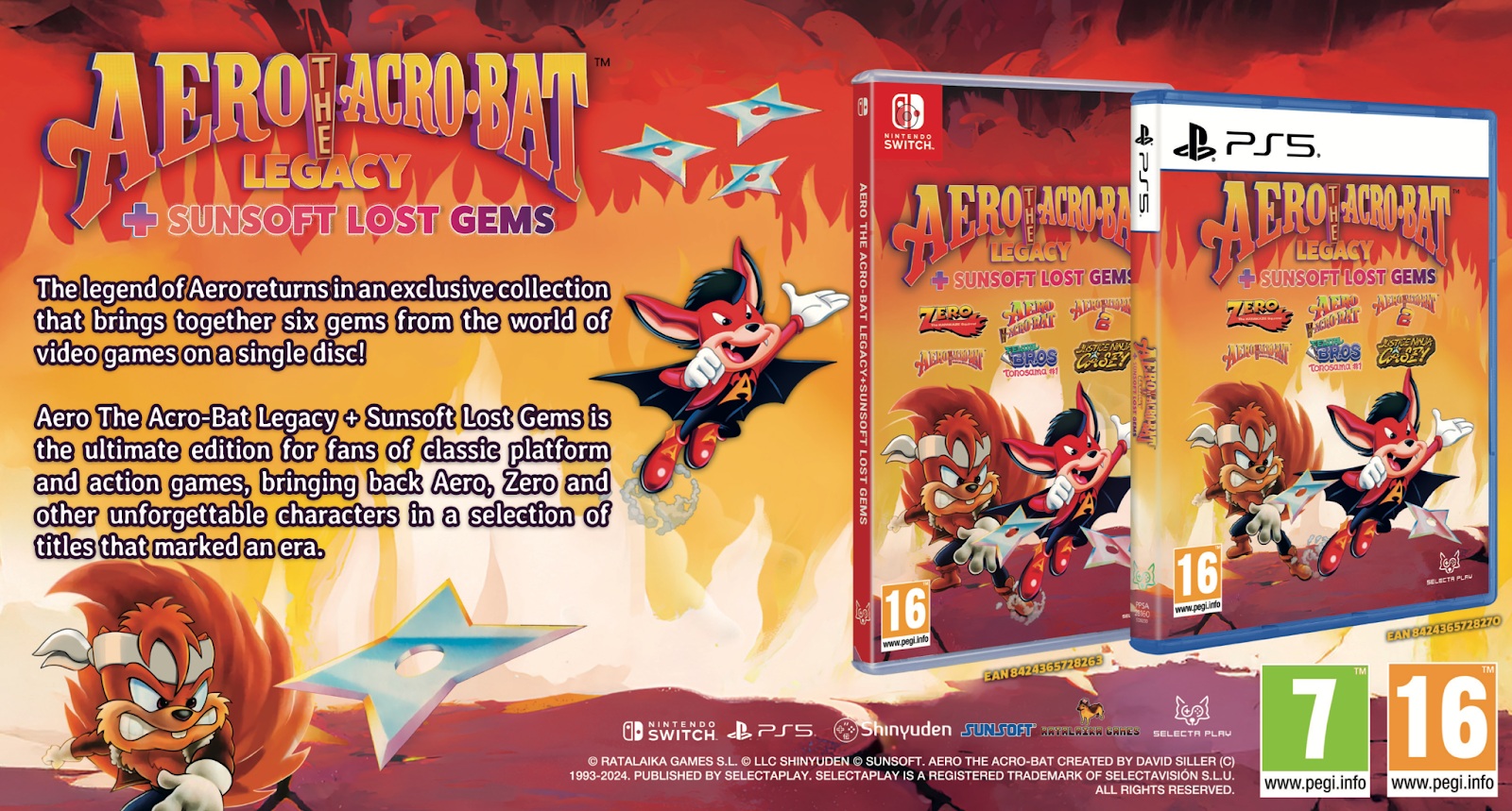 Aero the Acro-Bat Legacy + Sunsoft Lost Gems