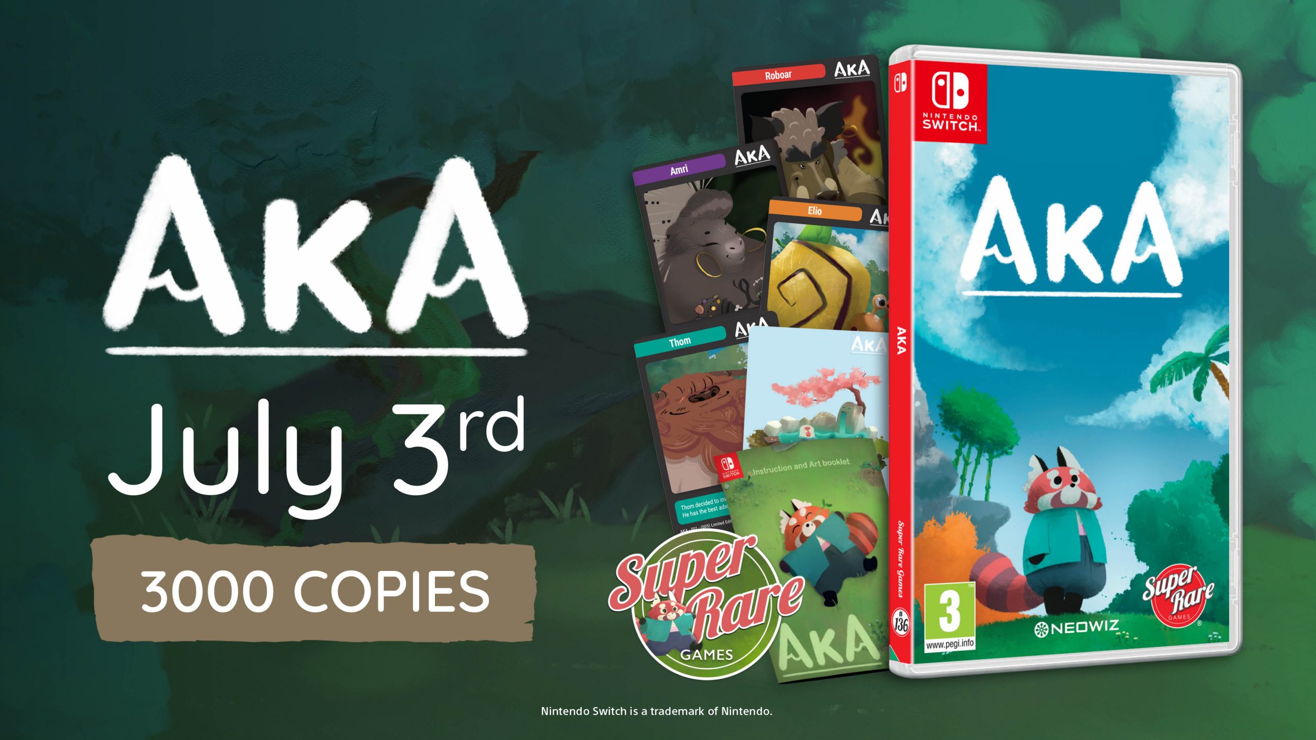 Aka Nintendo Switch Physical Release Announced by Super Rare Games
