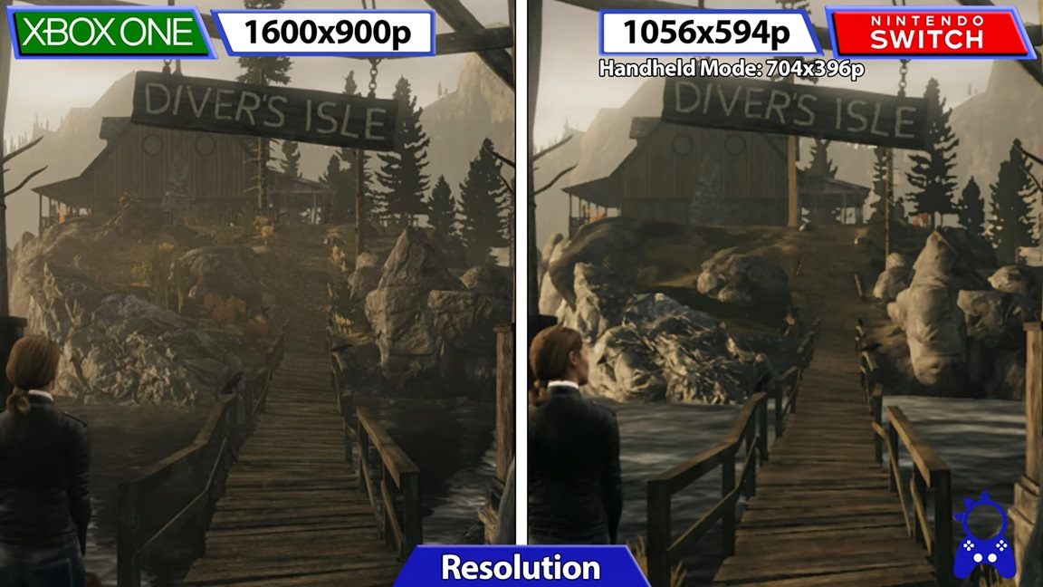 Alan Wake Remastered Switch vs. Xbox One graphics comparison