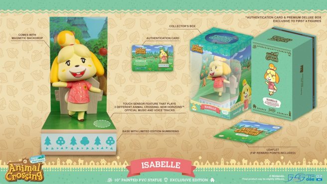 Animal Crossing: New Horizons Isabelle-Statue Erste 4 Figuren