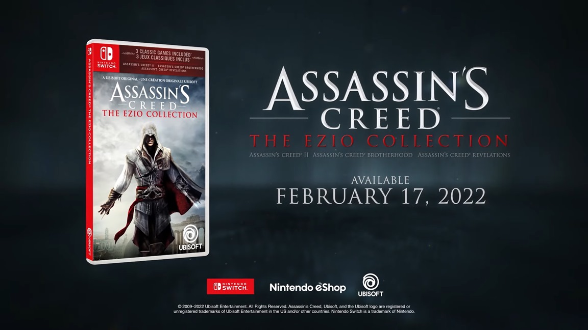 Assassin's Creed: The Ezio Collection announced for Switch
