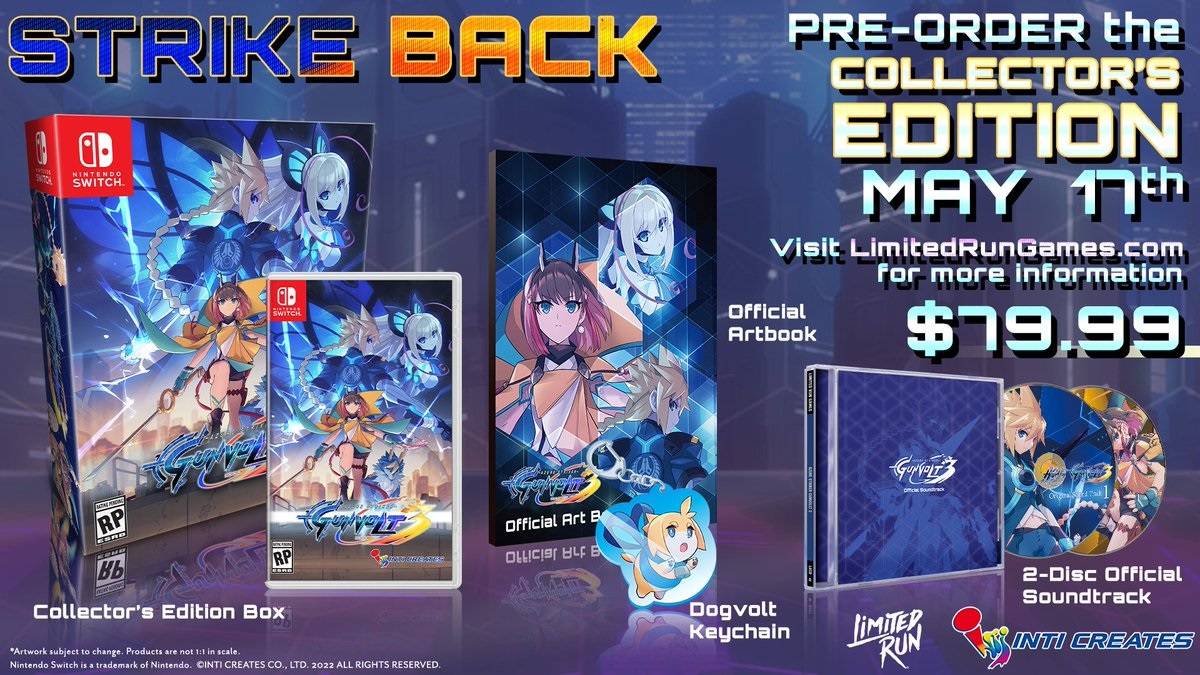 Azure Striker Gunvolt 3 physical