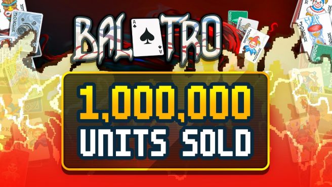 Balatro sales one million
