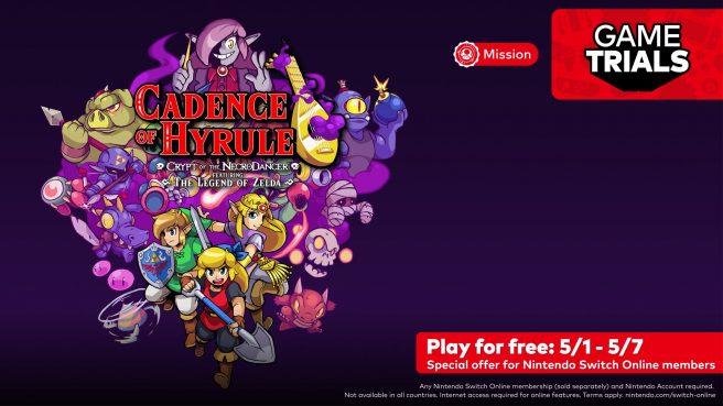 Cadence of Hyrule Zelda Nintendo Switch Online Game Trial
