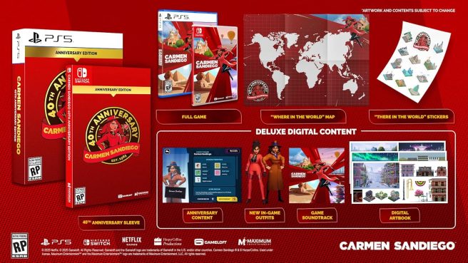 Carmen Sandiego physical 40th Anniversary Edition