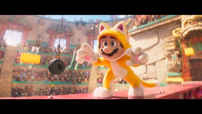 Mario Bros Movie First Look At Cat Mario Seth Rogan As Dk 