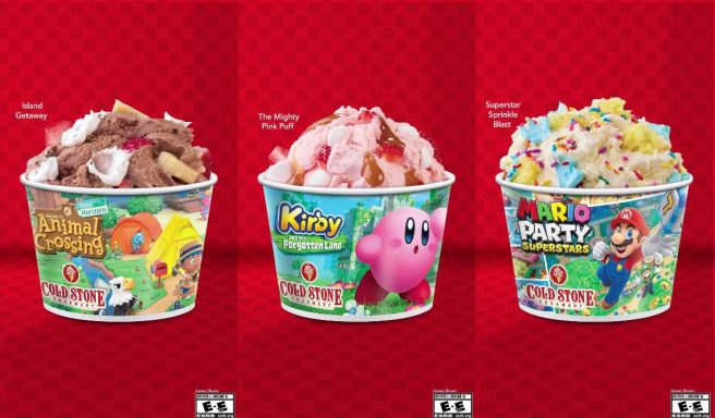 Cold Stone Nintendo Kirby Animal Crossing Mario Party