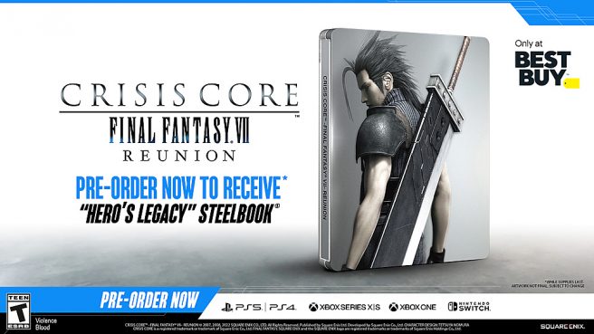 Crisis Core: Final Fantasy VII Reunion pre-order bonus
