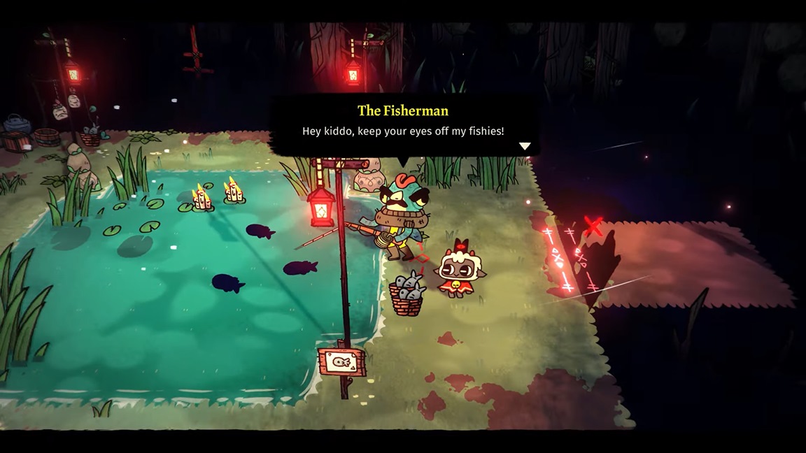 Cult of the Lamb Introduces its NPCs (And Fishing) in Latest Trailer