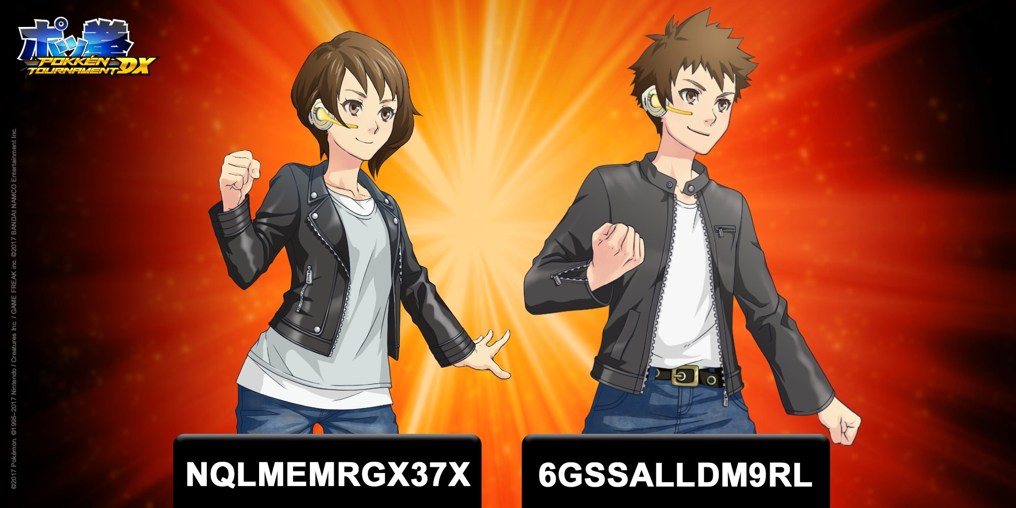 Special outfit codes for Pokken 