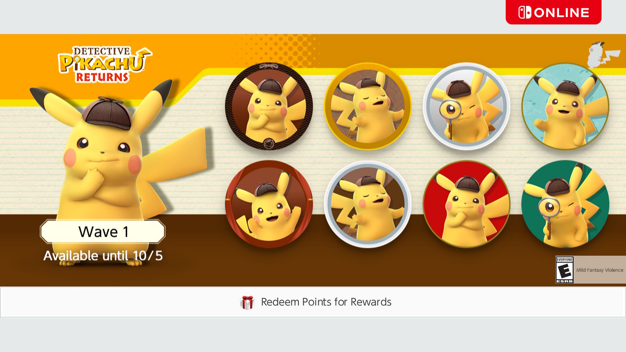 Detective Pikachu Returns Icons Added To Nintendo Switch Online 0775