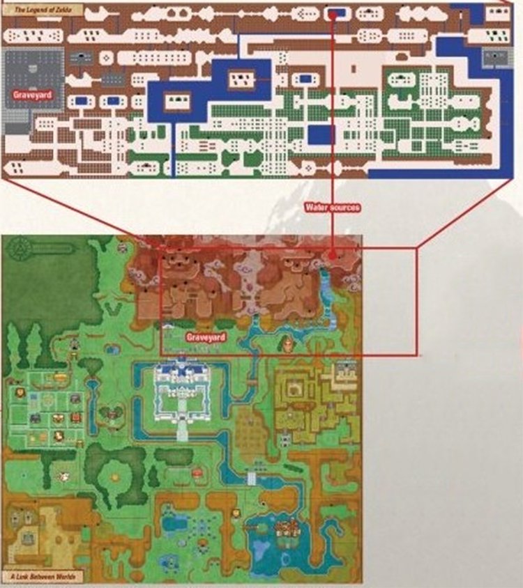 Link To The Past World Map 13x19inch & Super Mario Bros POSTER WFoamBoa...