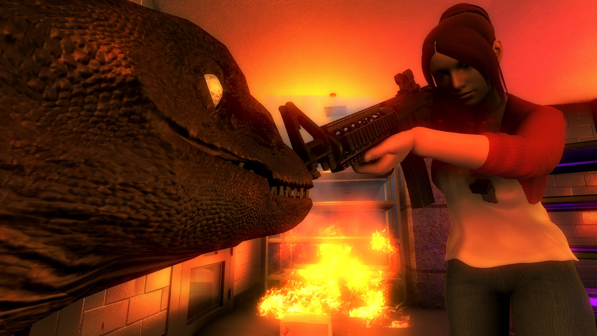 First-Person Survival Horror Dinosaur Game