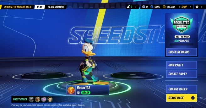 Disney Speedstorm Regulated Multiplayer mode