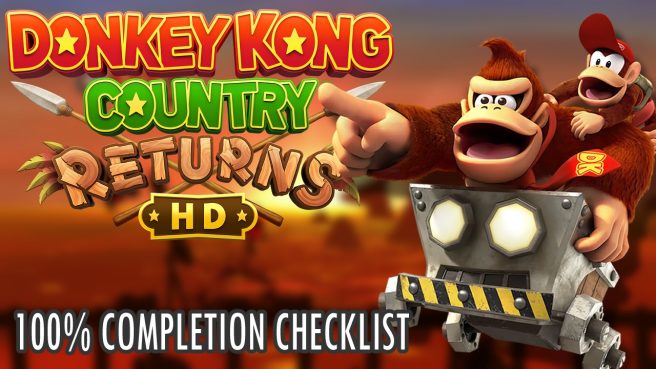 Donkey Kong Country Returns HD 100 percent