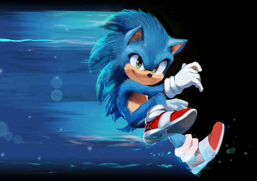 Sonic Movie with Sonic Adventure 1 Pose