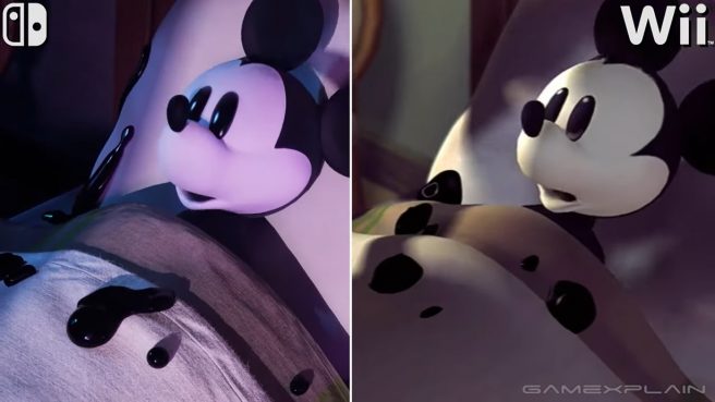Epic Mickey Rebrushed graphics comparison