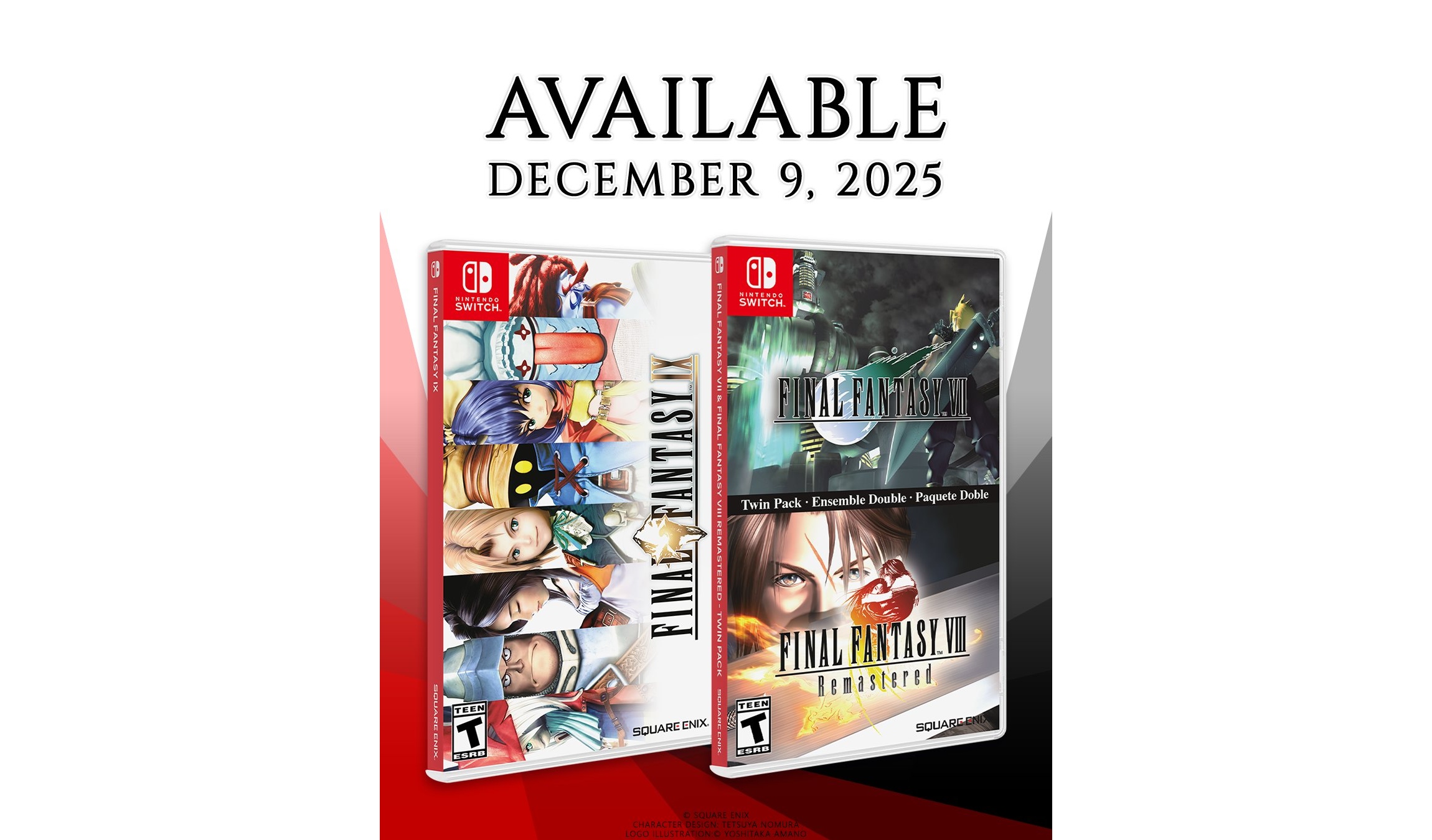 Final Fantasy VII & VIII Remastered Twin Pack and Final Fantasy IX Physical Editions Arrive on Nintendo Switch in the West