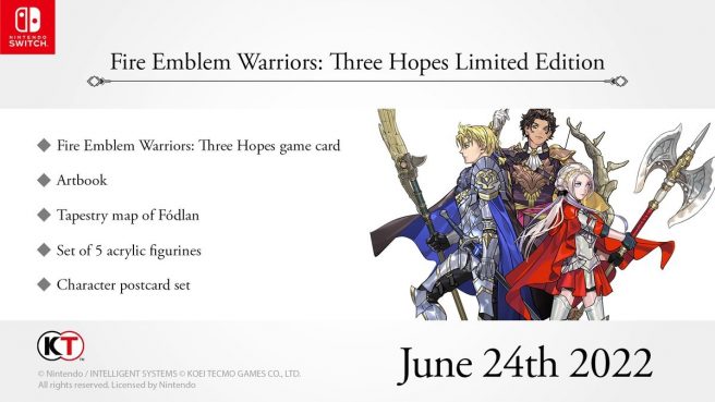Fire Emblem Warriors Three Hopes limited edition