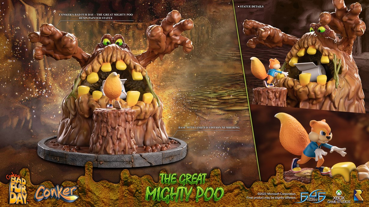 Great Mighty Poo statue Conker's Bad Fur Day