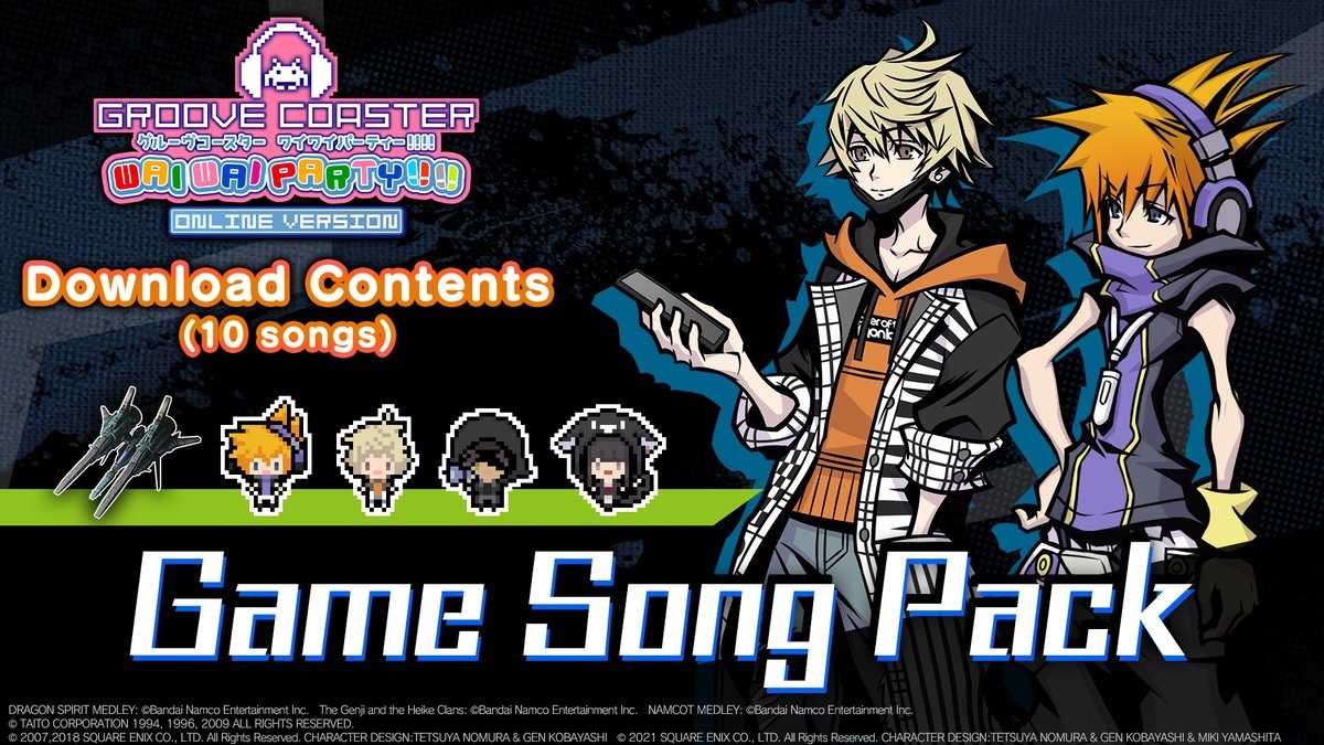 Groove Coaster Wai Wai Party getting The World Ends with You DLC