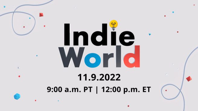 Indie World Showcase November 2022 live stream