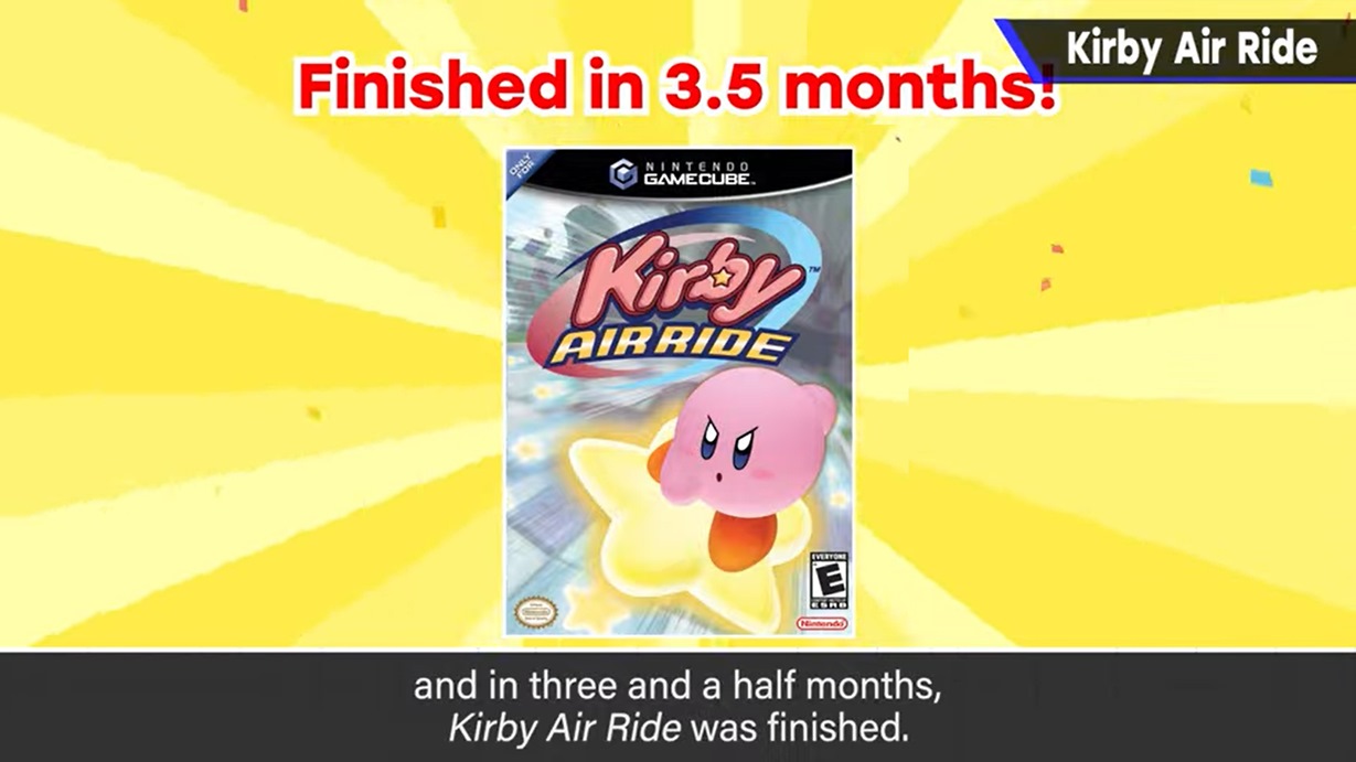 Masahiro Sakurai on the making of Kirby Air Ride