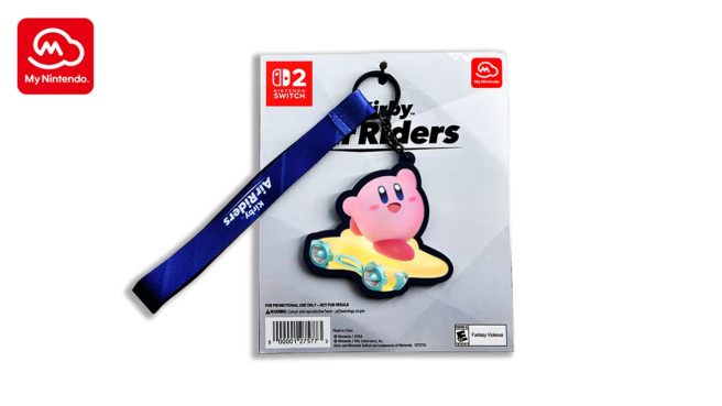 Kirby Air Riders keychain My Nintendo